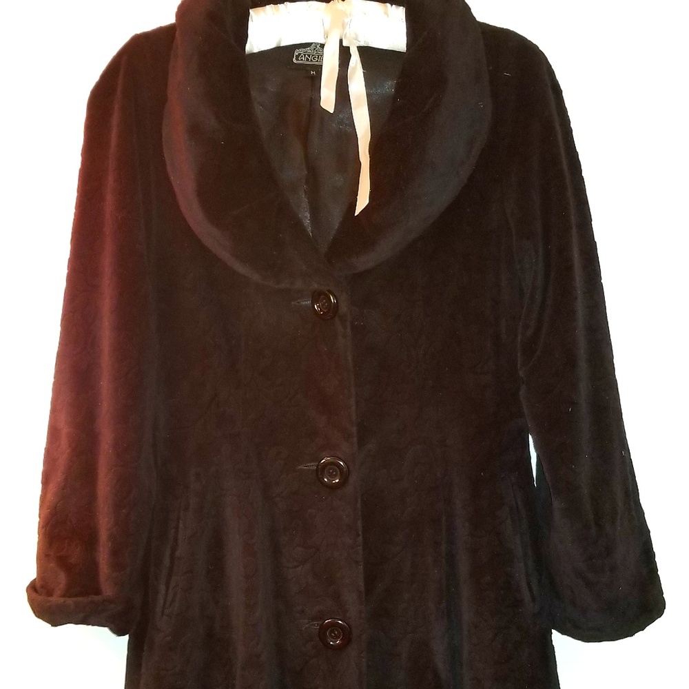 Glam Rockstar Velvet & Silk Duster Coat!